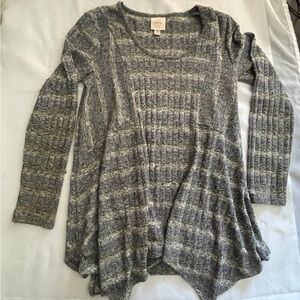 VINTAGE Knox Rose Womens Ribbed long sleeved top size XS